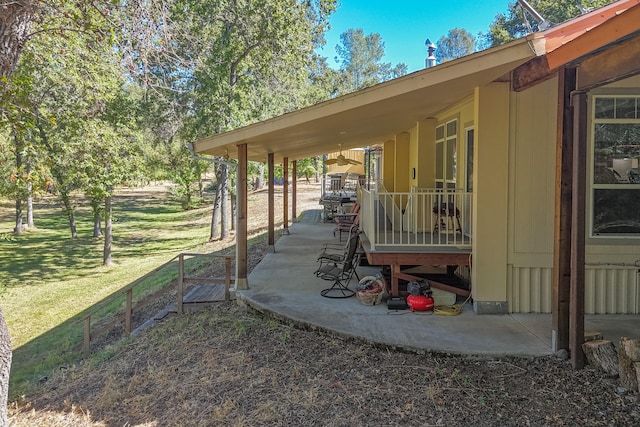 exterior space featuring a patio