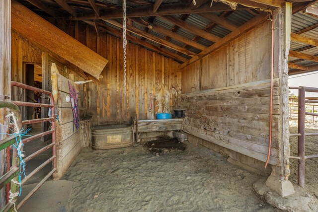 view of horse barn