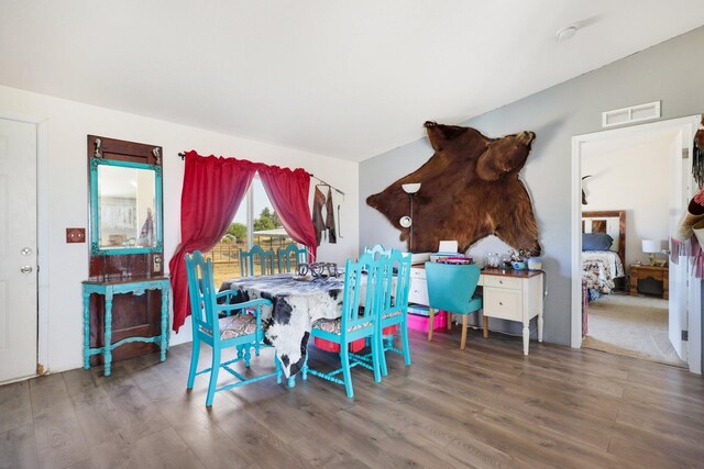 dining room featuring hardwood / wood-style floors