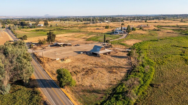 bird's eye view with a rural view