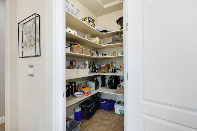 view of pantry