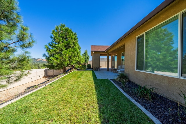 view of yard featuring a patio area