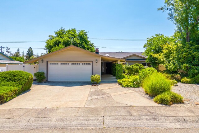 ranch-style house with a garage