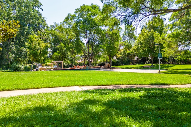 surrounding community featuring a yard