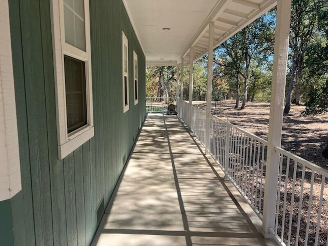 exterior space with a porch