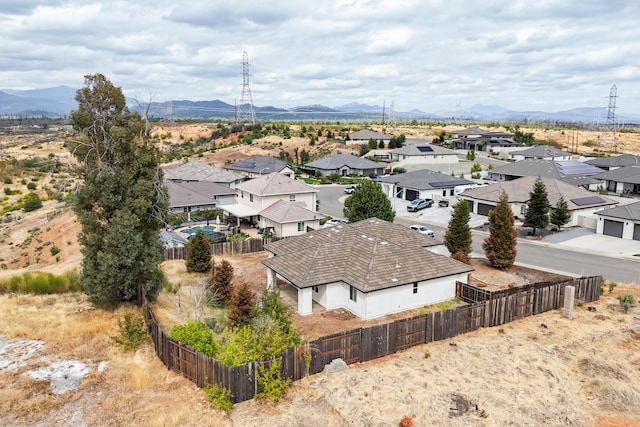 1132 Kellinger St, Redding, CA 96003 - drone / aerial view featuring a residential view and a mountain view