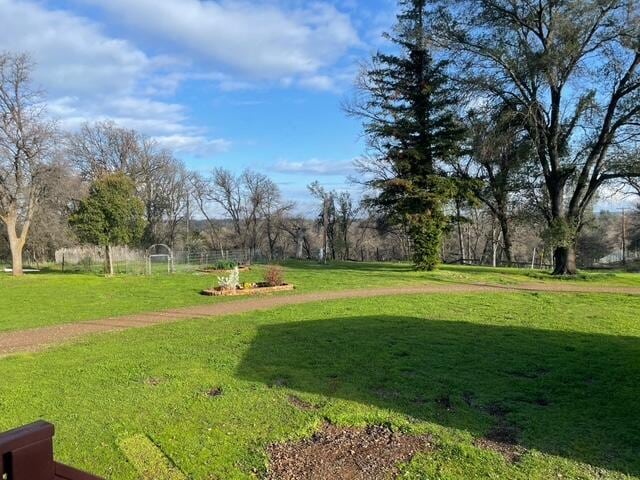 view of property's community featuring a yard