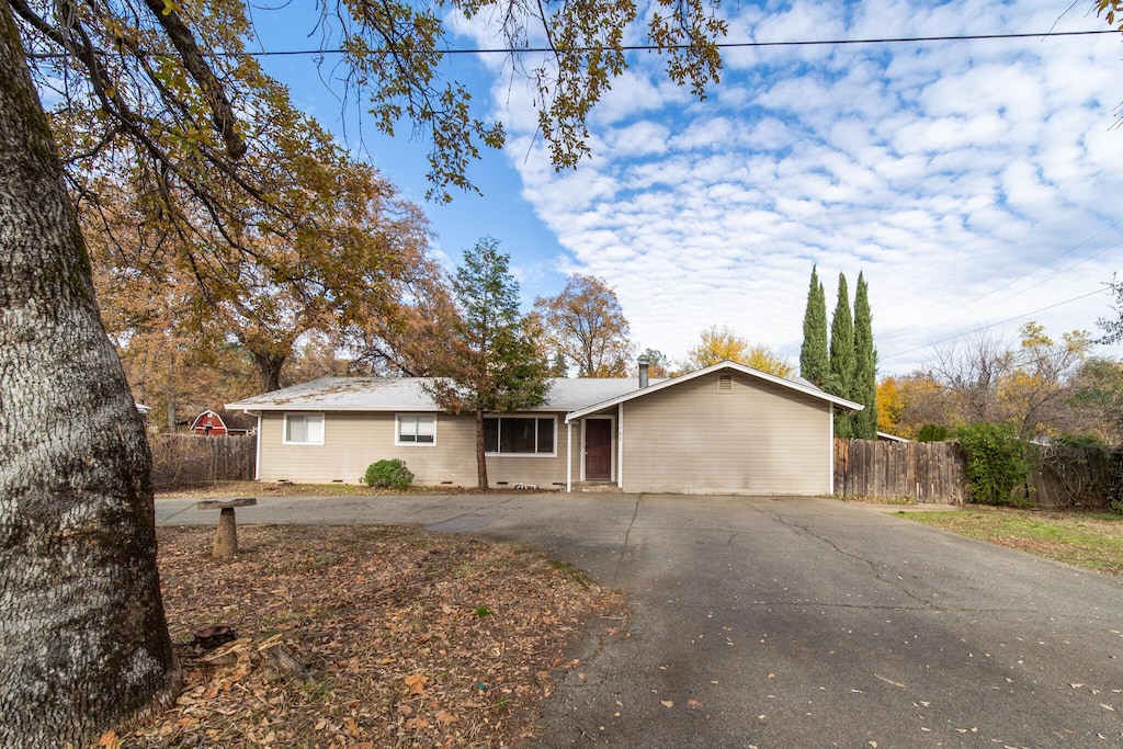 view of ranch-style house