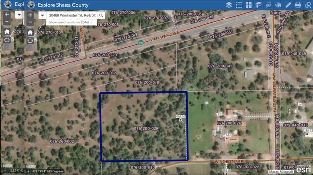 20466 Winchester Trl, Redding CA, 96003 land for sale