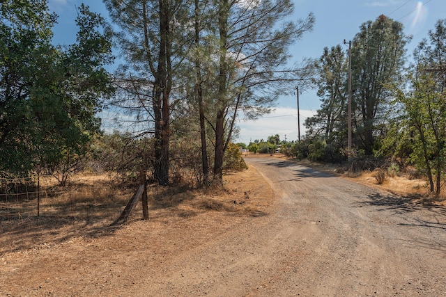 view of road