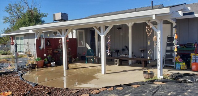 view of patio featuring cooling unit