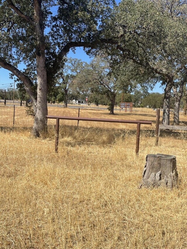 view of yard featuring a rural view