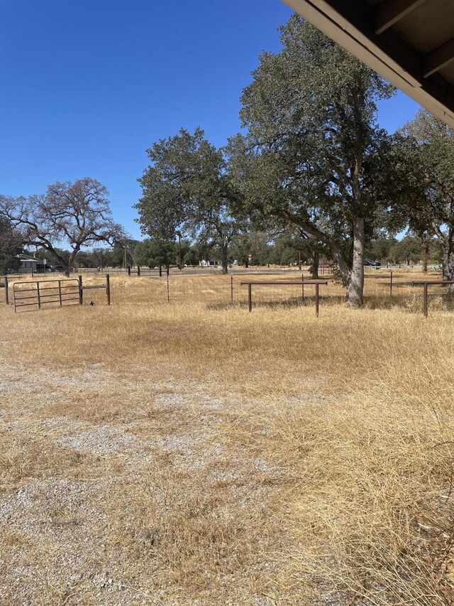 view of yard featuring a rural view