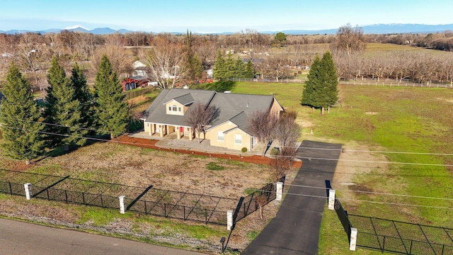 aerial view featuring a mountain view