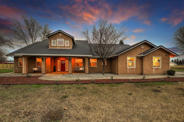 3010 Mateo Ct, Anderson, CA 96007 - back house at dusk with a yard