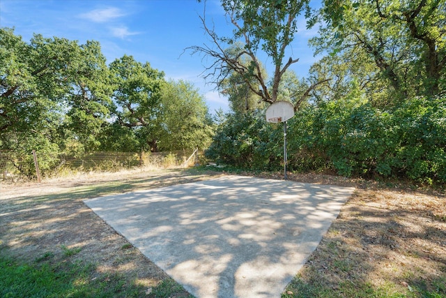 view of sport court