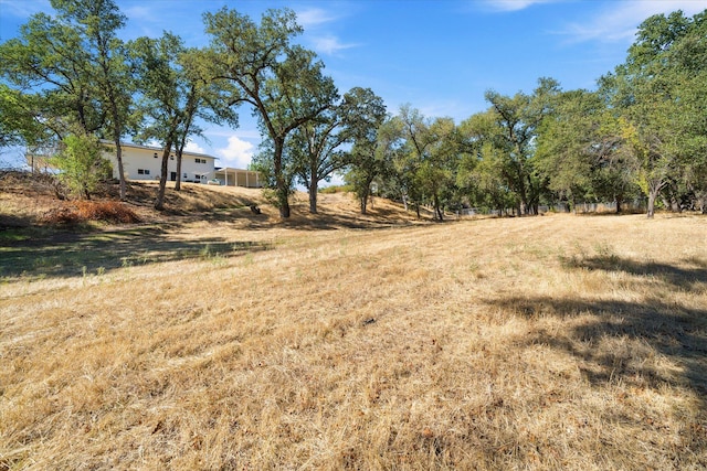 view of yard featuring a rural view