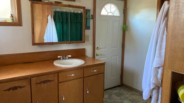 bathroom featuring vanity