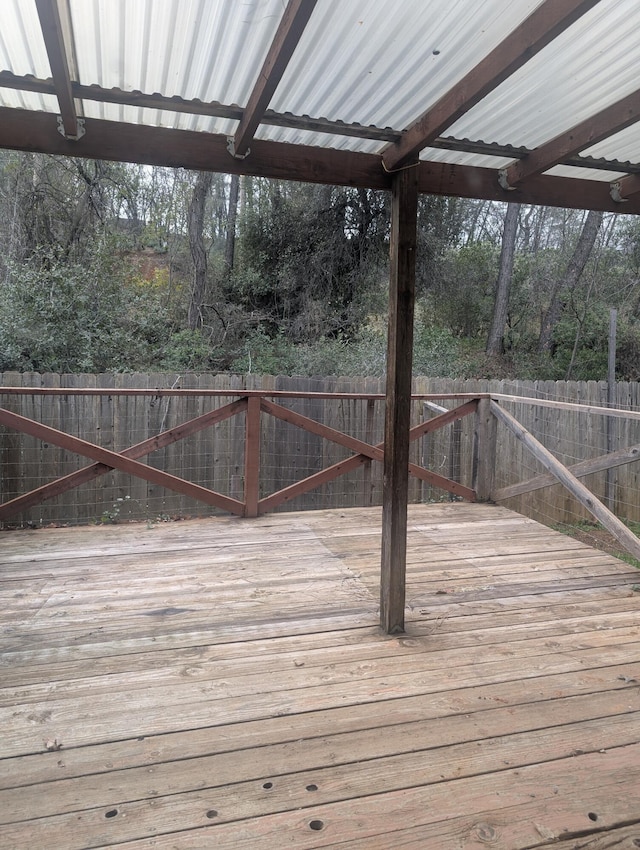 view of wooden terrace