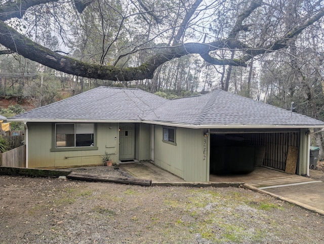 view of ranch-style house