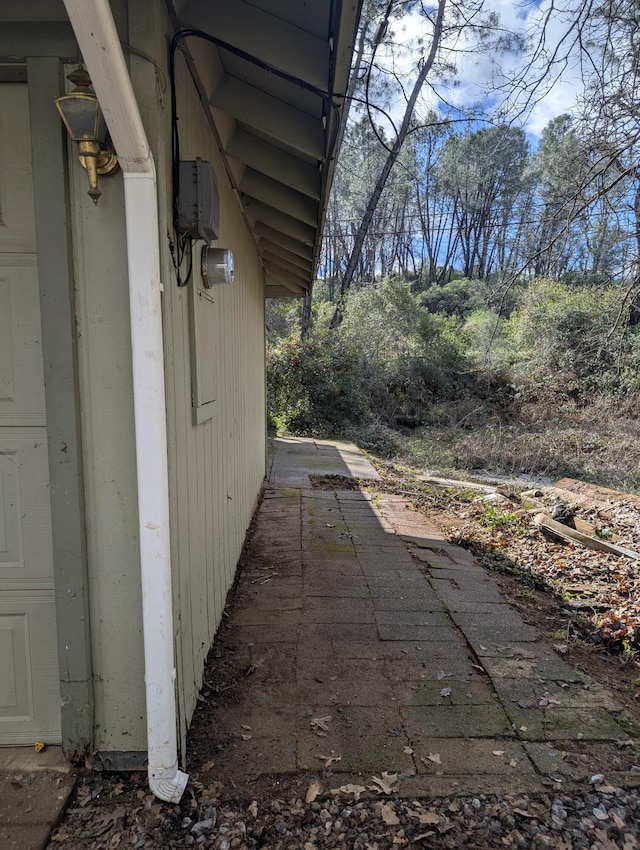 view of home's exterior featuring a patio