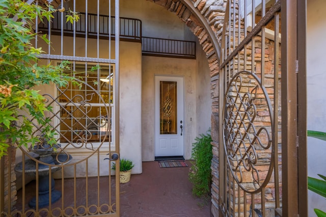 view of entrance to property