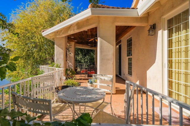 view of patio