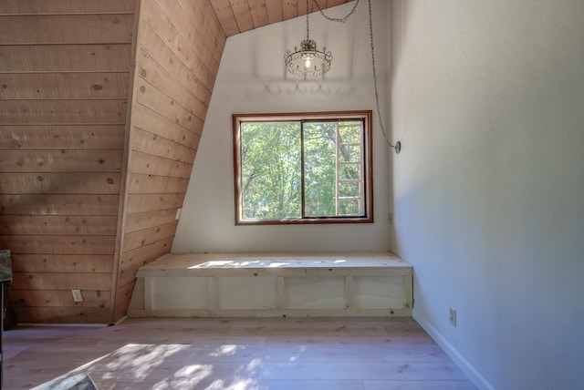 bonus room with light hardwood / wood-style flooring