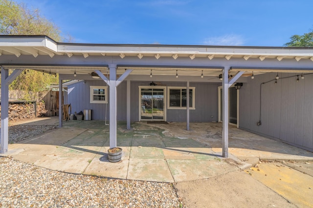 2648 Tremonto Rd, Anderson, CA 96007 - back of property with a patio area, ceiling fan, and a carport
