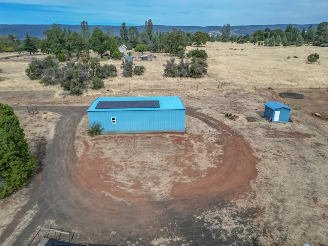 bird's eye view featuring a rural view