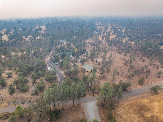 aerial view with a rural view