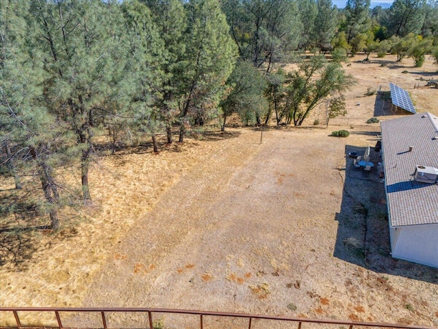 bird's eye view with a rural view