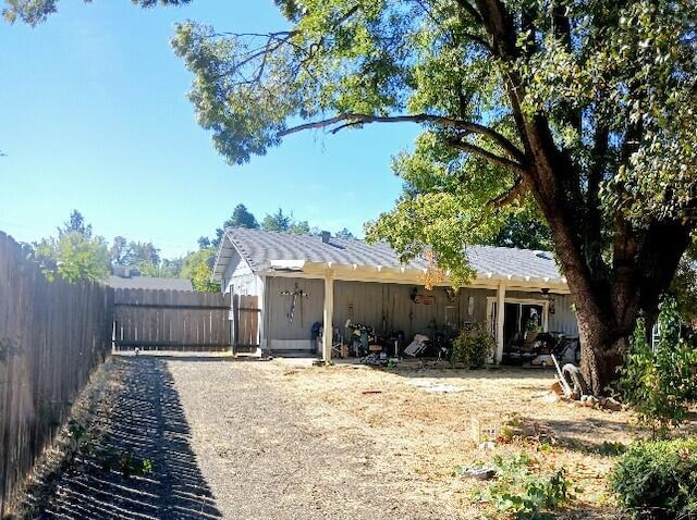 view of rear view of property