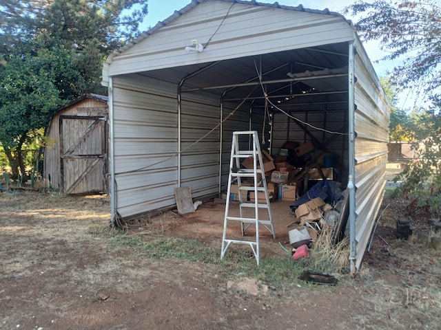 view of outbuilding