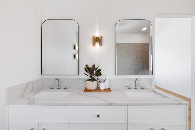 bathroom with vanity