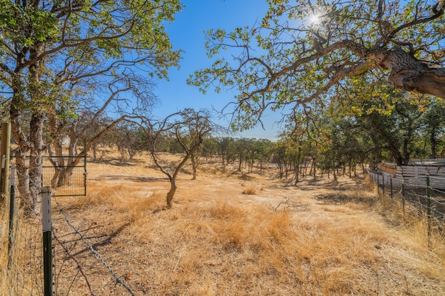 view of landscape featuring a rural view