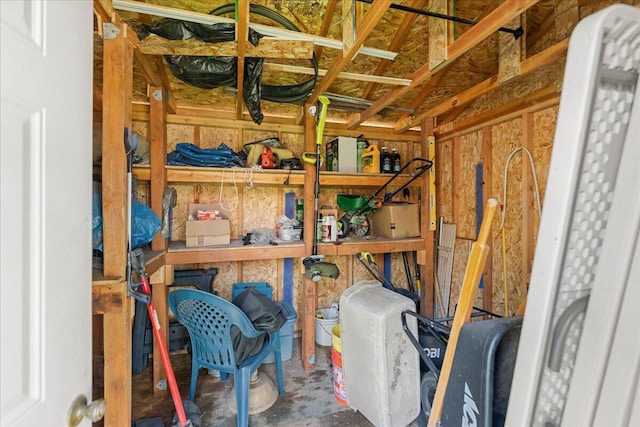 view of storage room