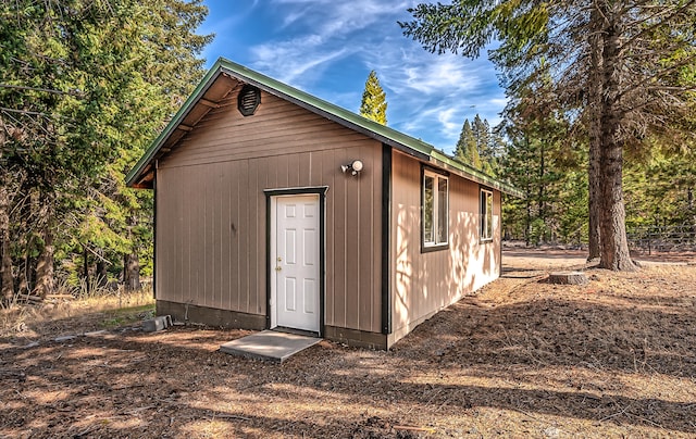 view of outbuilding