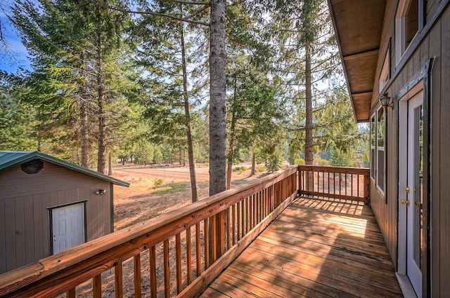 view of wooden terrace