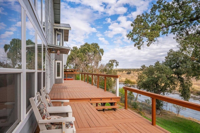 15540 China Rapids Dr, Red Bluff, CA 96080 - view of wooden terrace