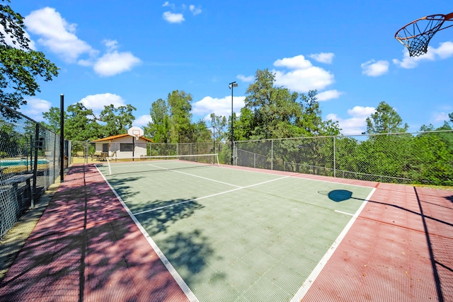 view of sport court