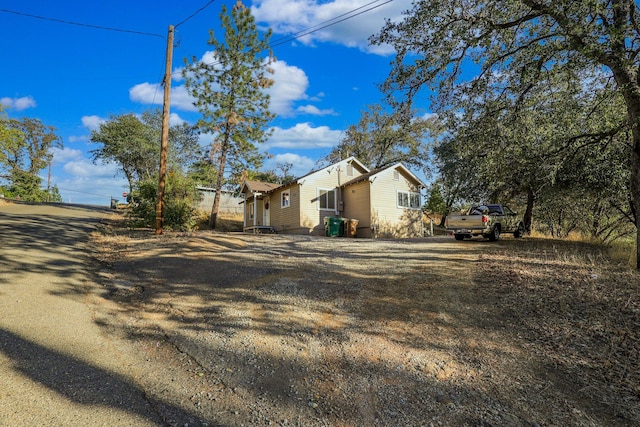 view of side of property