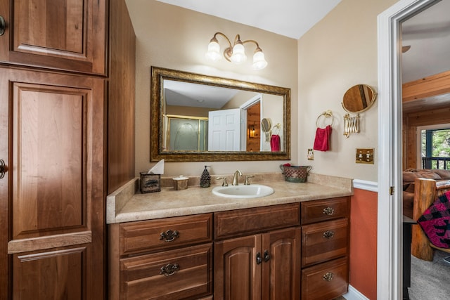 bathroom featuring vanity