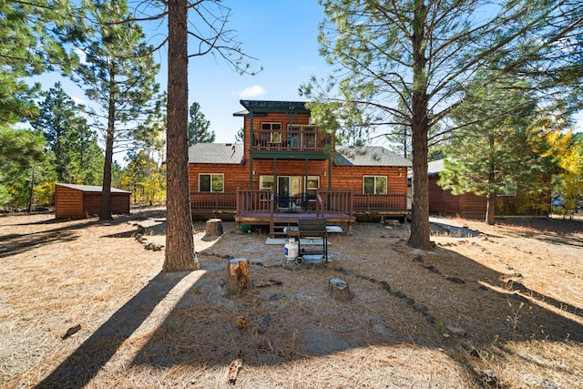 view of rear view of property