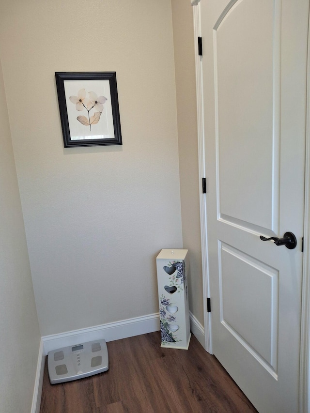 interior details featuring hardwood / wood-style floors