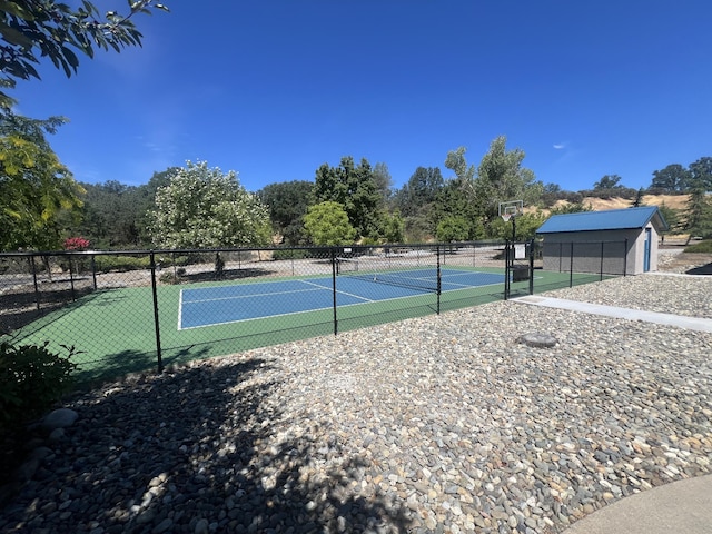 view of sport court