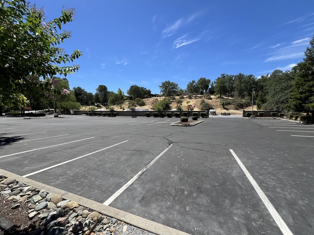 view of parking / parking lot