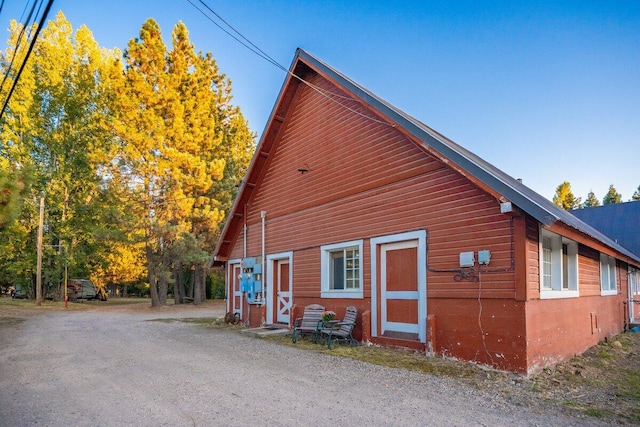 view of home's exterior