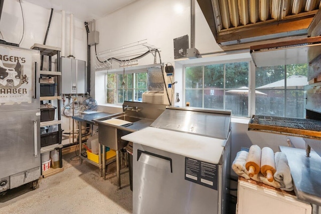 kitchen with water heater