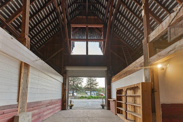 view of horse barn